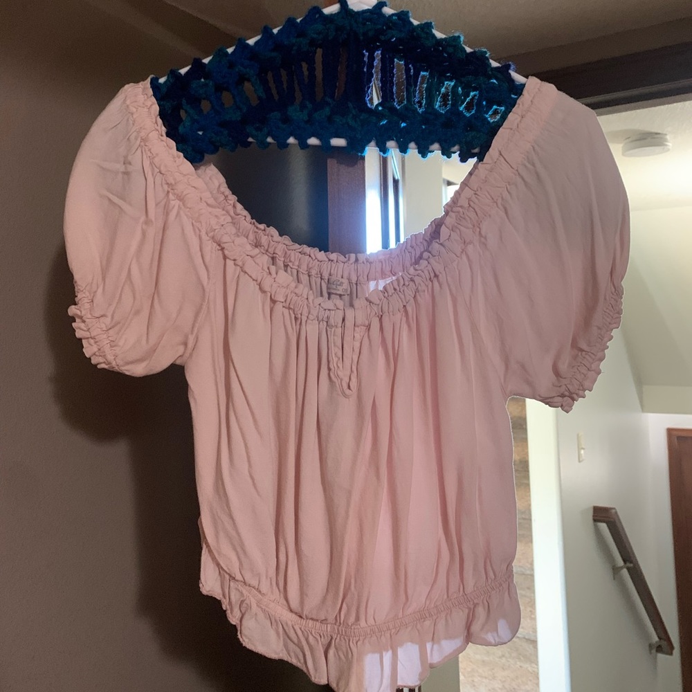 Crop, Over the Shoulder Shirt